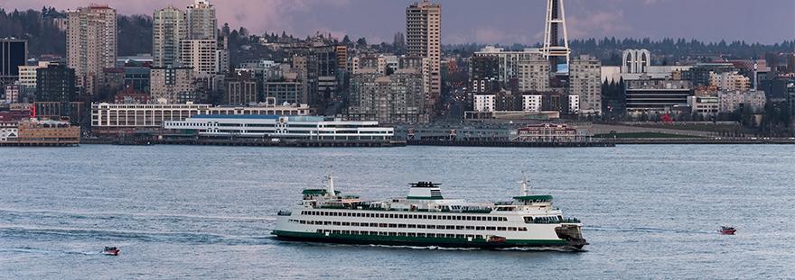 A ferry in Puget Sound